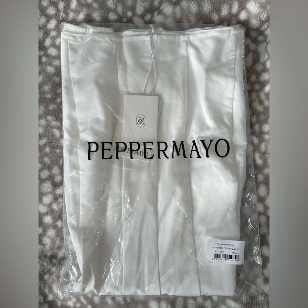 Peppermayo Emilie White Dress US Size 8 New with Tags